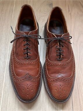Allen Edmonds McTavish Brown Leather Wingtip Oxfords